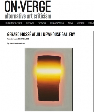 Review in On-Verge: Gerard Mossé at Jill Newhouse Gallery, June 2016